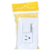 Interr/tomac c/tapa blanco ez lght